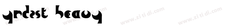 YRDZST Heavy字体转换